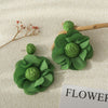 Bohemian Resort Style Fabric Flower Earrings