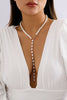 Vintage Beaded Chain Tassel Necklace