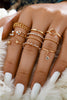 Adjustable Personality Ring with Irregular Geometric Opening