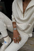 Everyday Neutrals Half-zip Neck Sweatshirt and Elastic Waist Pocketed Loose Jogger Set