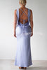 Solid Color Sexy Backless Lace-up Elegant Slim Maxi Dress