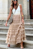 Be Your Own City Queen Tiered Elastic Waist Tulle Maxi Skirt