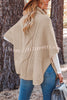 Beside The Fire Cable Poncho Sweater