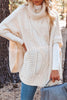 Beside The Fire Cable Poncho Sweater