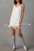 Rodeo Nights Fringed V Neck Mini Dress