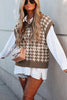 Beauty Brains Houndstooth Knit Sweater Vest