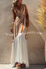 Special Things Ethnic Print Patchwork A-line Maxi Dress