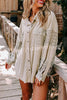 Casual Luxe Style Ribbed Material Lace Accents Button Pocket Shirt Coat