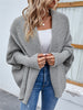 Temperament Commuter Solid Color Knit Cardigan Ladies Sweater
