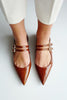 Point Toe Strap Flats