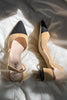 Color Block Chunky Heel Pumps