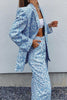 Print High Waist Wide Leg Pants