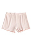Solid Ruffles Shorts