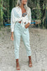 Pom Pom Turn-down Collar Shirt