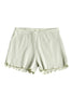 Solid Ruffles Shorts