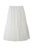 Patchwork Gauze Bubble Skirt