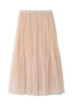 Patchwork Gauze Bubble Skirt