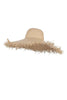 Ripped Hem Wide Brim Hat