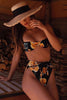 Floral Print High Waist Bikini Set