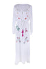 Embroidery Button Long Cardigan