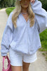 Pockets Loose Hoodie Coat