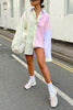 Color Block Loose Shirt