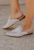 Hollow Pointed Toe Flat Mules
