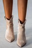 Pointed Low Heel Ankle Boot