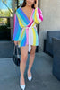 Sequin V Neck Romper Without Belt