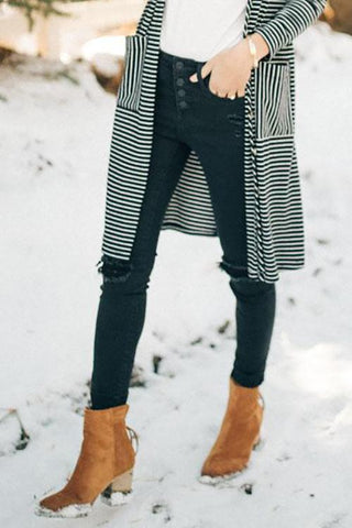 Suede Zipper Ankle Boots