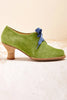 Suede Lace Up Pumps
