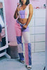 Color Block Patchwork Jeans