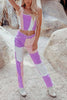 Color Block Patchwork Jeans