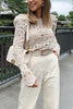 Hollow Crochet Long Sleeve Shirt