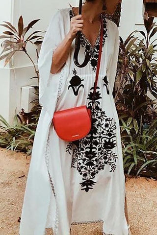 Embroidery Loose Cover Dress