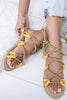 Twine Straps Flat Sandals