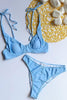 Button Knot Bikini Set