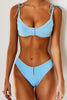 Button Knot Bikini Set