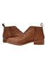 Side Zipper Lace Up Low Boots