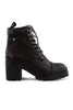 Lace Up Chunky Heels Ankle Boots
