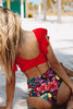 Ruffles V Neck Bikini Set