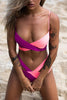 Color Block Knot Bikini Set