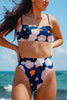 Floral Print High Waist Bikini Set
