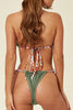 Halter Neck Lace Up Bikini Set