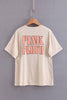 Letter Print Short Sleeve T Shirt