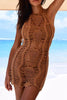 Hollow Crochet Cover Dress