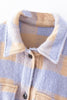 Plaid Button Pockets Coat