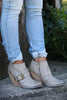 Buckle Wedgies Ankle Boots