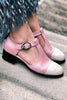 Low Heel Hollow Pumps