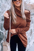 Cowl Neck Long Sleeve T Shirt